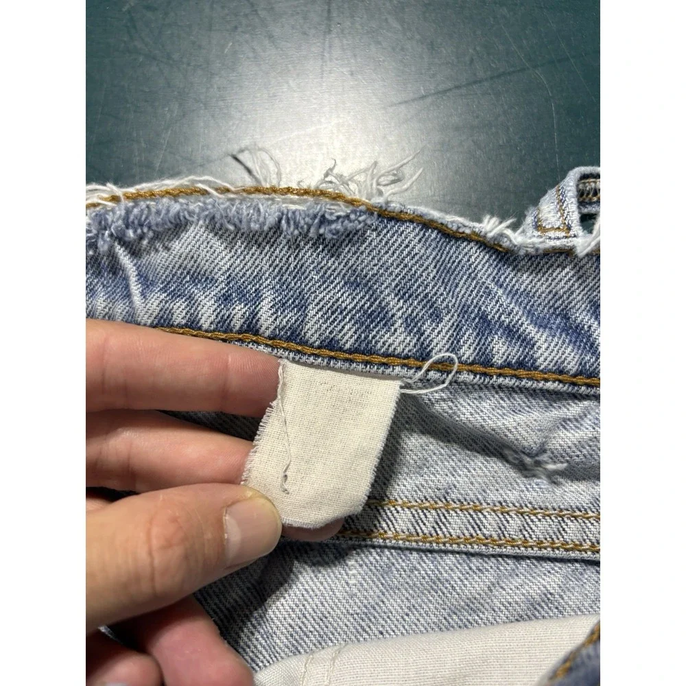 Vtg Levis 505 Orange Tab Jeans 30x29 Straight Leg Light Wash Distressed USA 90s